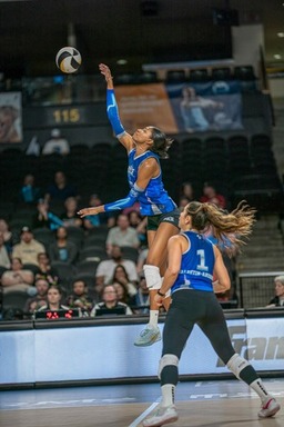 Opposite Hitter Kelsie Payne during Orlando Valkyr